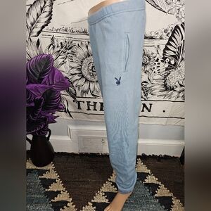 Like New PLAYBOY Women's Soft Bluish Green Jogger Sz Small